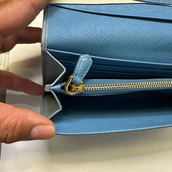 Prada Blue Leather Wallet - Picture 3 of 16